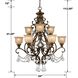 Norwalk 9 Light 34 inch Bronze Umber Chandelier Ceiling Light in Clear Italian