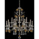 Signature Camellia 15 Light 34.5 inch Heirloom Gold with White Chandelier Ceiling Light