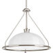 Lucky 1 Light 16 inch Brushed Nickel Pendant Ceiling Light