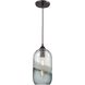 Sutter Creek 1 Light 6 inch Smoke Swirl with Oil Rubbed Bronze Mini Pendant Ceiling Light