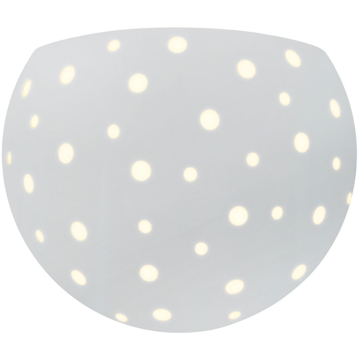 Perforated Globe Wall Sconce Wall Light in Gloss White, Form+Finish+Function