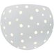 Perforated Globe Wall Sconce Wall Light in Gloss White, Form+Finish+Function