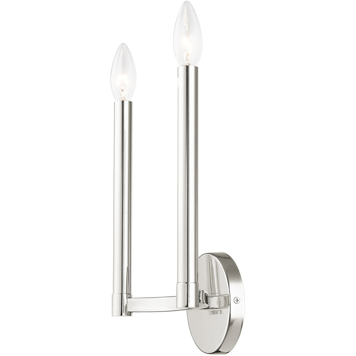 Alpine 2 Light 9 inch Polished Nickel ADA ADA Wall Sconce Wall Light