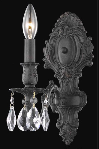 Monarch 1 Light 5 inch Dark Bronze Wall Sconce Wall Light in Royal Cut