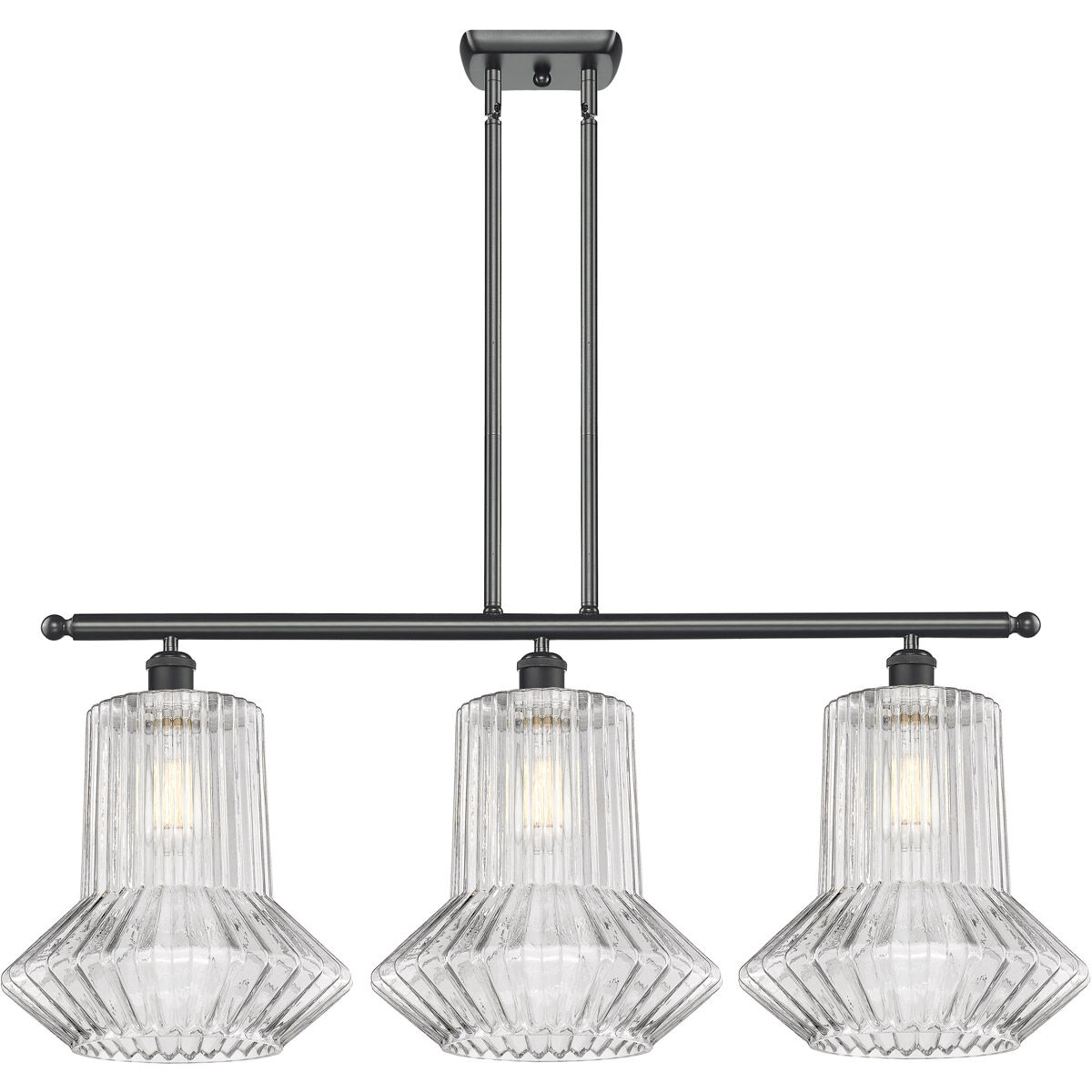 Ballston Springwater LED 36 inch Matte Black Island Light Ceiling Light, Ballston