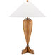 Hastings 30.75 inch 75 watt Natural Wood and Antique Nickel Table Lamp Portable Light