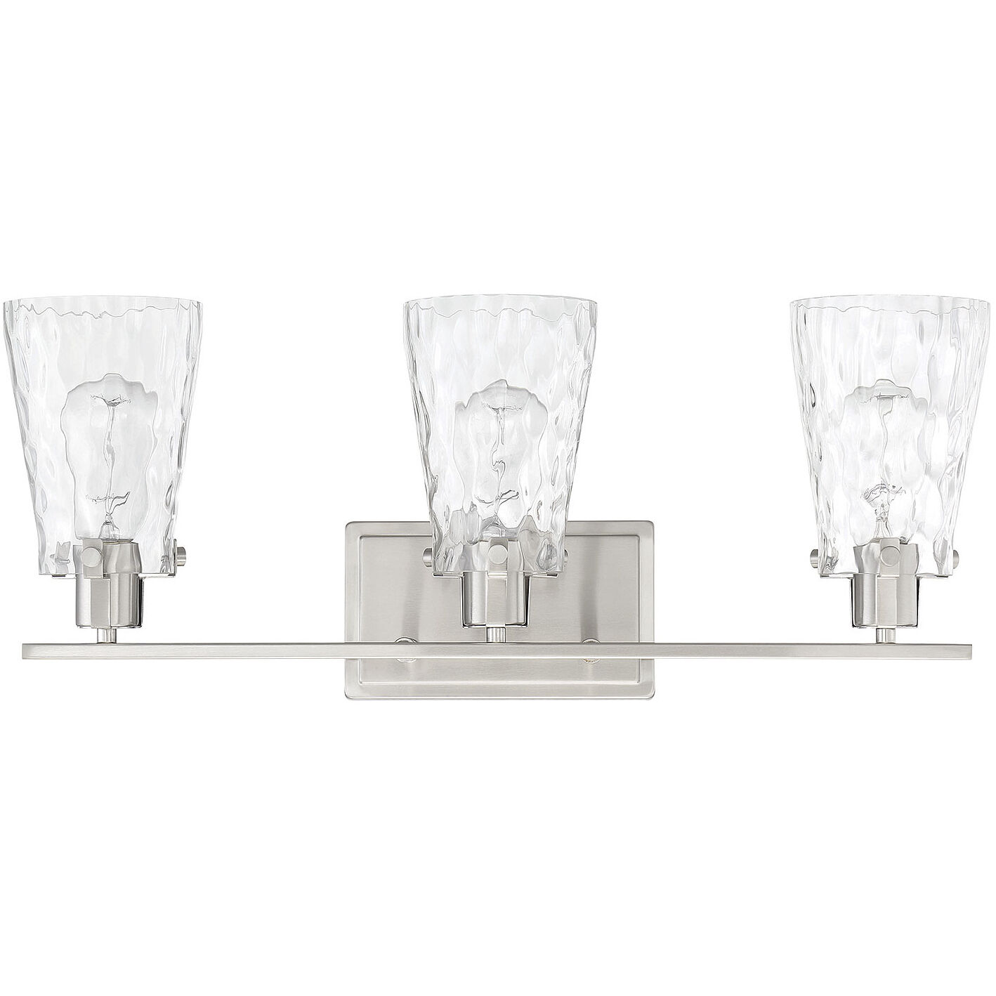 Vaughan 3 Light 23.75 inch Satin Nickel Bathroom Vanity Light Wall Light
