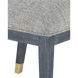 Santos Vintage Navy and Satin Brass and Barrett Dusk Side Chair