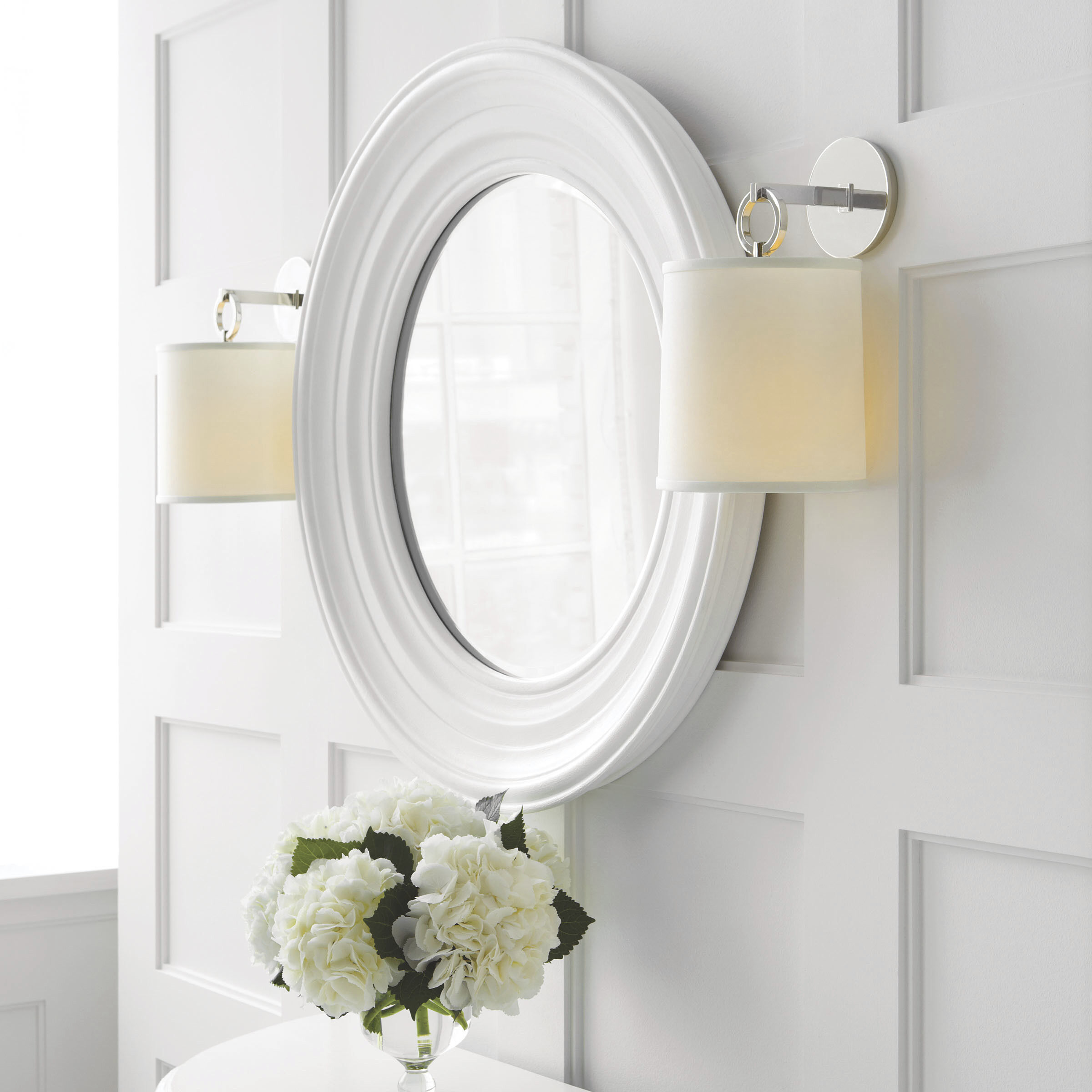 Barbara Barry French Cuff 1 Light 8 inch Polished Nickel Sconce Wall Light