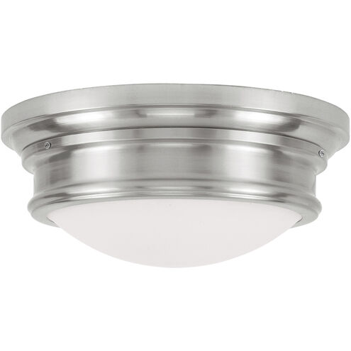 Astor 3 Light 16 inch Brushed Nickel Flush Mount Ceiling Light