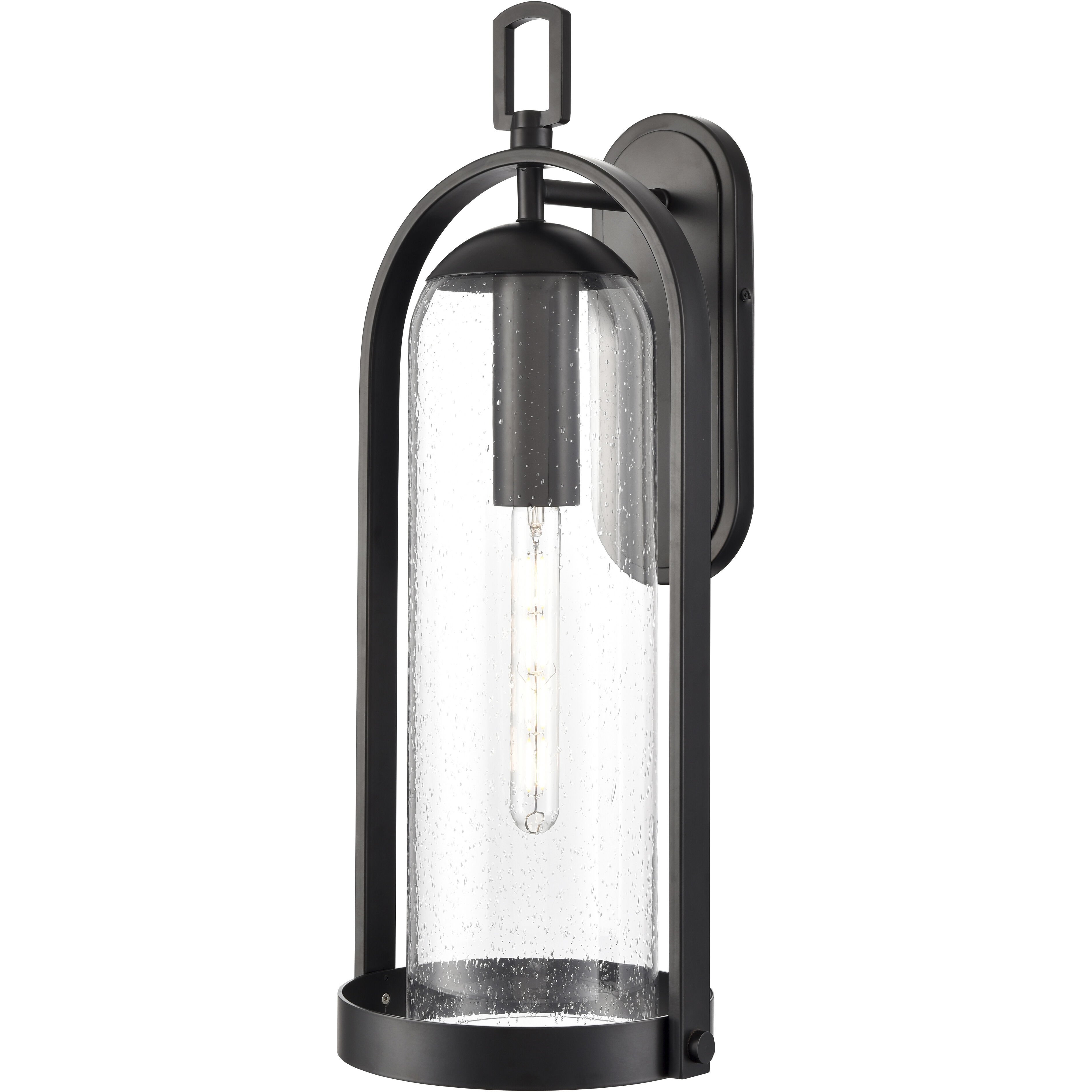 Luxio 1 Light 24.75 inch Powder Coated Black Outdoor Wall Sconce