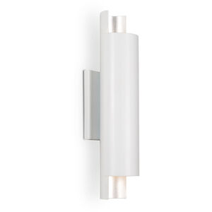 Dela LED 4.25 inch White and Silver ADA Wall Sconce Wall Light in White/Silver