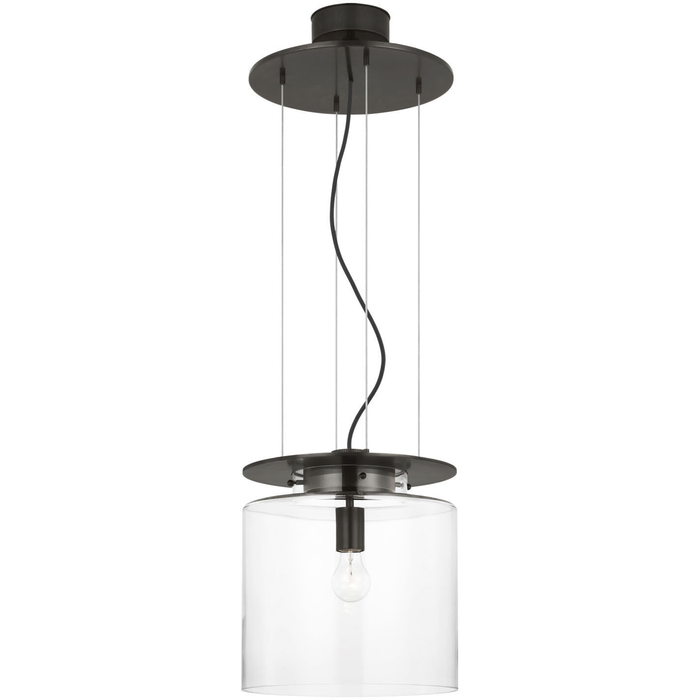 Ray Booth Elias LED 13 inch Bronze Floating Pendant Ceiling Light