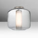 Niles 10 LED 9.5 inch Satin Nickel Flush Mount Ceiling Light