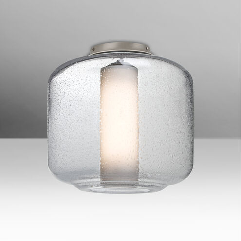 Niles 10 LED 9.5 inch Satin Nickel Flush Mount Ceiling Light