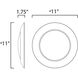 Diverse LED 11 inch White Flush Mount Ceiling Light