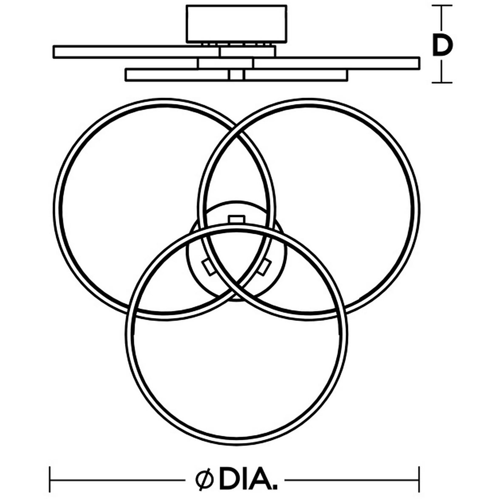 Orion LED 20 inch Polished Chrome Flush Mount Ceiling Light