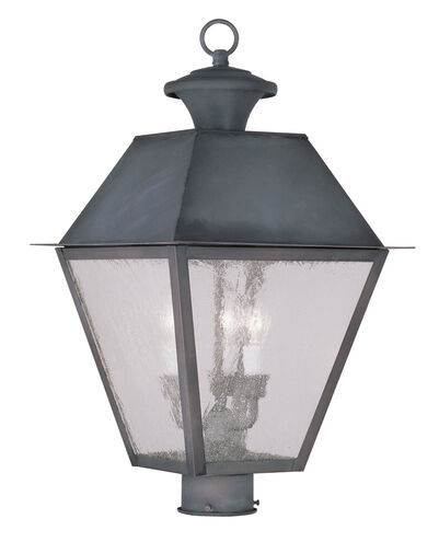 Mansfield 3 Light 20 inch Charcoal Outdoor Post Top Lantern