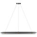 C&M by Chapman & Myers Cielo LED 42 inch Midnight Black Chandelier Ceiling Light