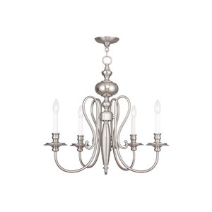 Caldwell 5 Light 25 inch Brushed Nickel Chandelier Ceiling Light