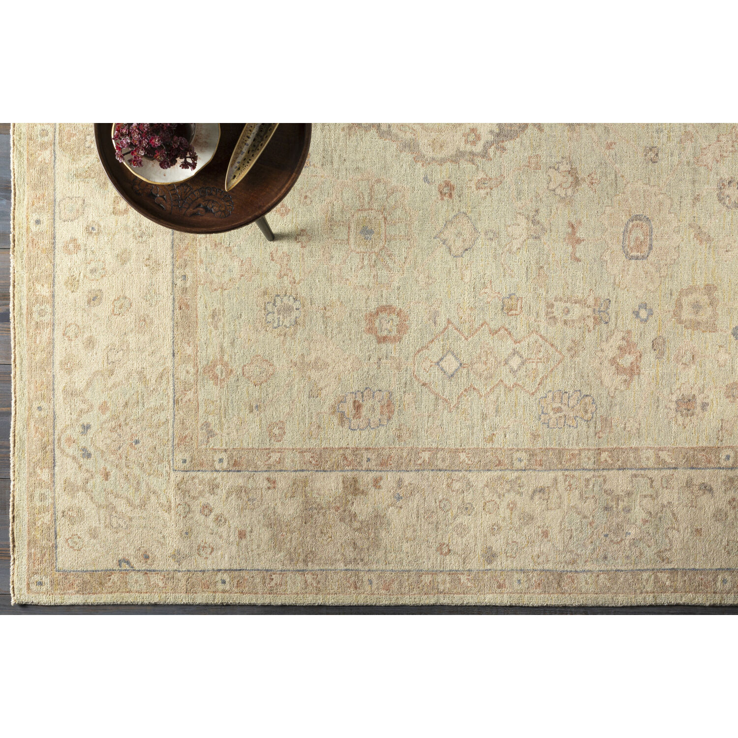 Normandy 108 X 72 inch Taupe Rug in 6 X 9, Rectangle