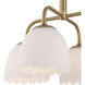 Dorinda 4 Light 18 inch Brushed Champagne Brass Pendant Ceiling Light