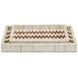 Tia White and Natural Trays, Set of 2