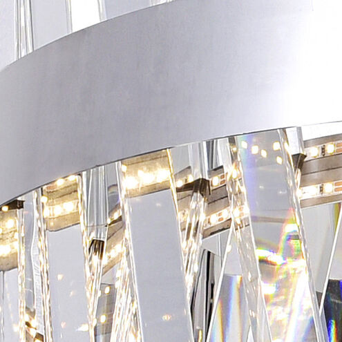 Glace LED 40 inch Chrome Island/Pool Table Light Ceiling Light