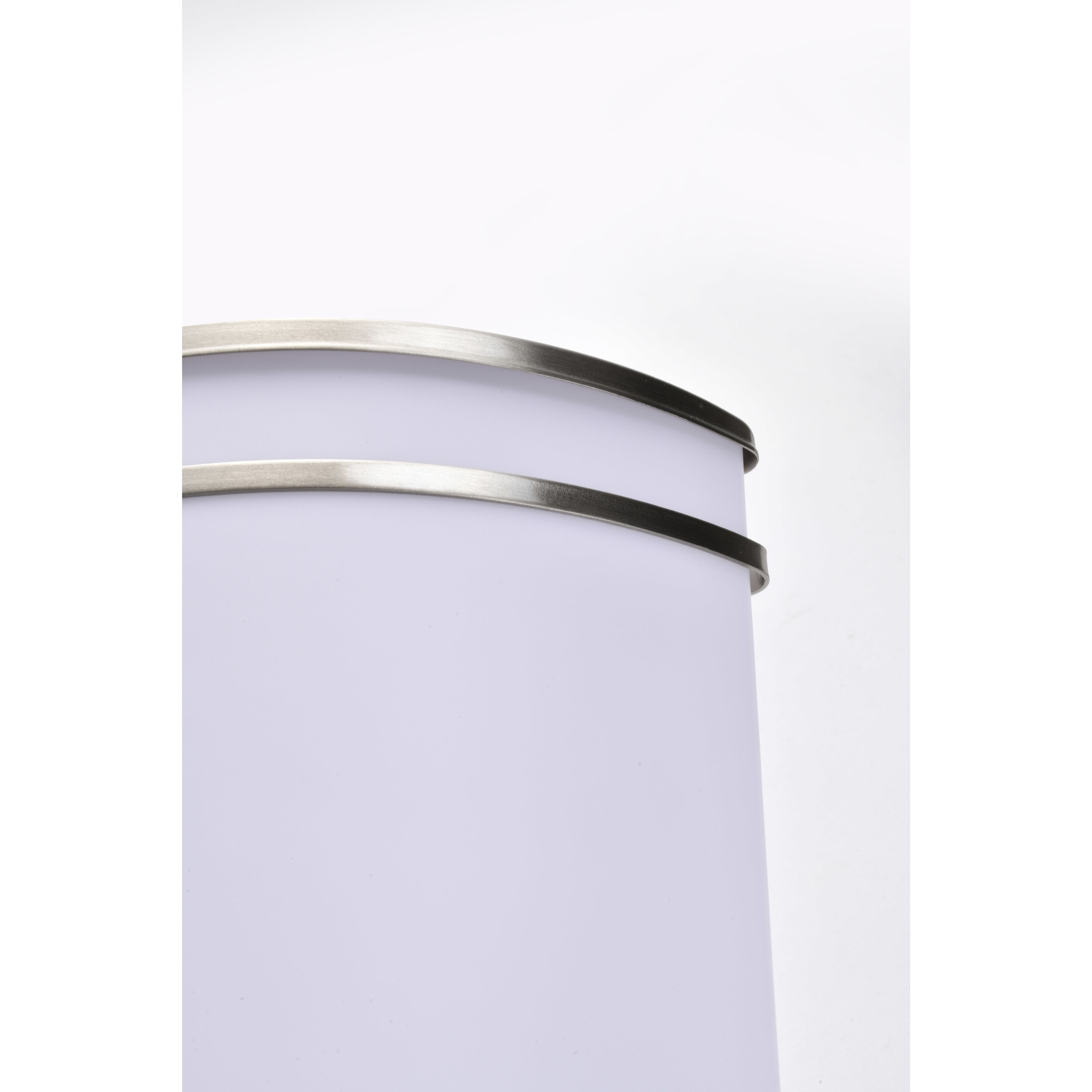 Glamour LED 12 inch Brushed Nickel Linear Flush Ceiling Light