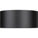 Harley 2 Light 12 inch Matte Black Flush Mount Ceiling Light