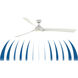 Wrap Custom Matte White 41.9 inch each Fan Blade in 84