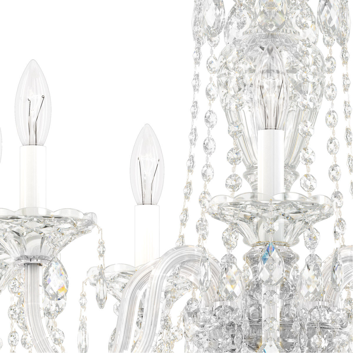 Sterling 7 Light 25 inch Polished Silver Chandelier Ceiling Light in Swarovski
