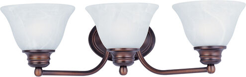 Malaga 3 Light 20 inch Oil Rubbed Bronze Bath Light Wall Light in Marble