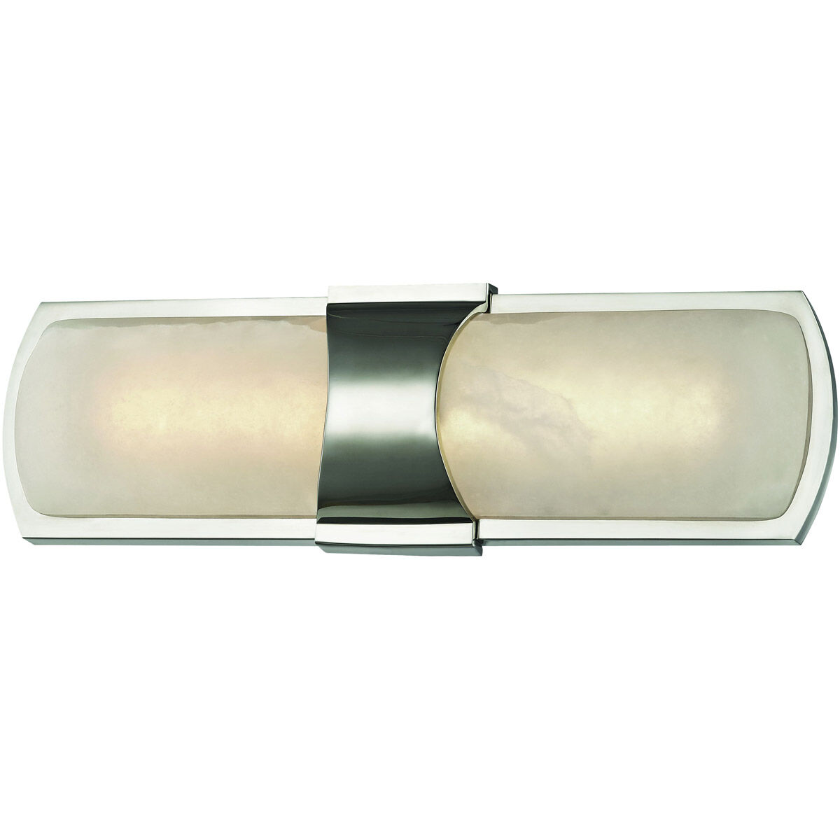 Valencia LED 5.25 inch Polished Nickel ADA Wall Sconce Wall Light, Spanish Alabaster