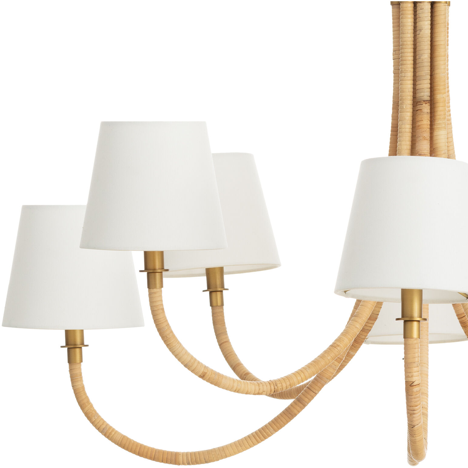 Treble 8 Light 43 inch Natural Chandelier Ceiling Light