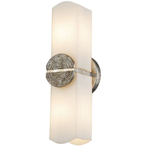 Elan 2 Light 5 inch Silver Leaf ADA Sconce Wall Light