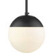 Dixon Pendant Ceiling Light in Matte Black, Small