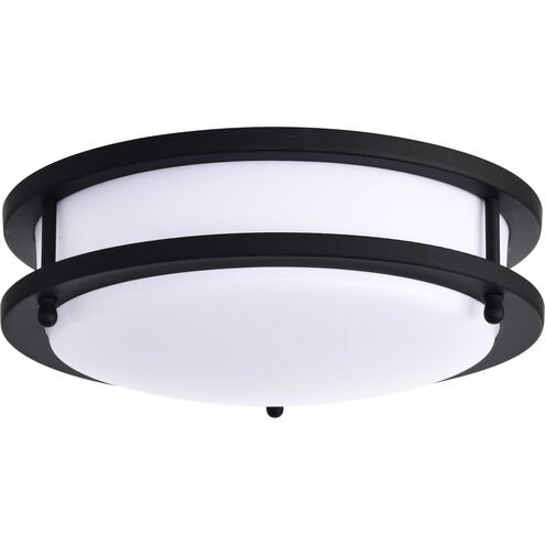 Glamour LED 10 inch Matte Black Flush Mount Ceiling Light