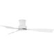 Coastal Elements Iver 56 inch Matte White Fan, Dual Mount