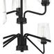 Shayna 9 Light 39 inch Flat Black Chandelier Ceiling Light