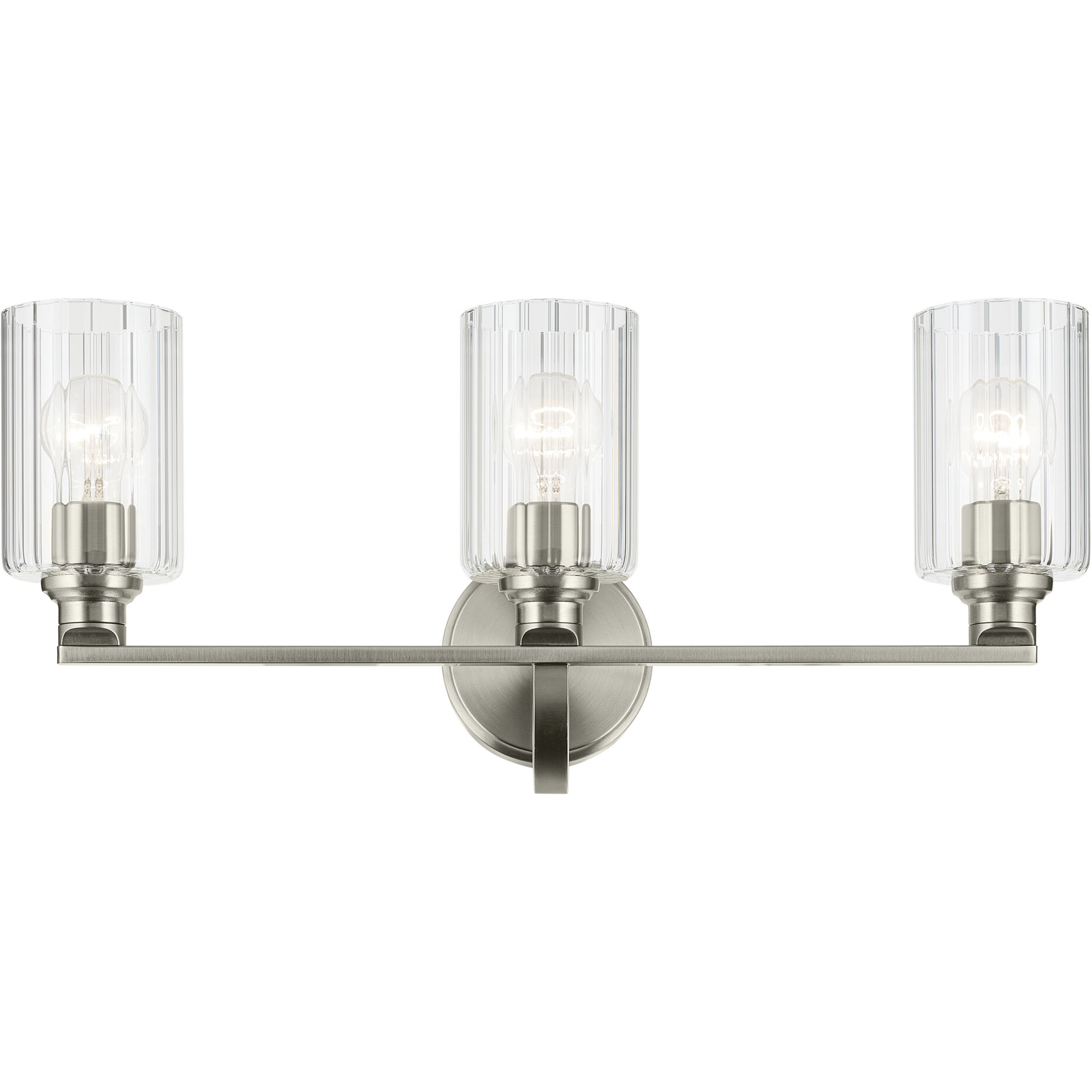 Gioe 3 Light 24.25 inch Brushed Nickel Vanity Light Wall Light