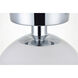 Baxter 1 Light 8 inch Chrome Flush Mount Ceiling Light