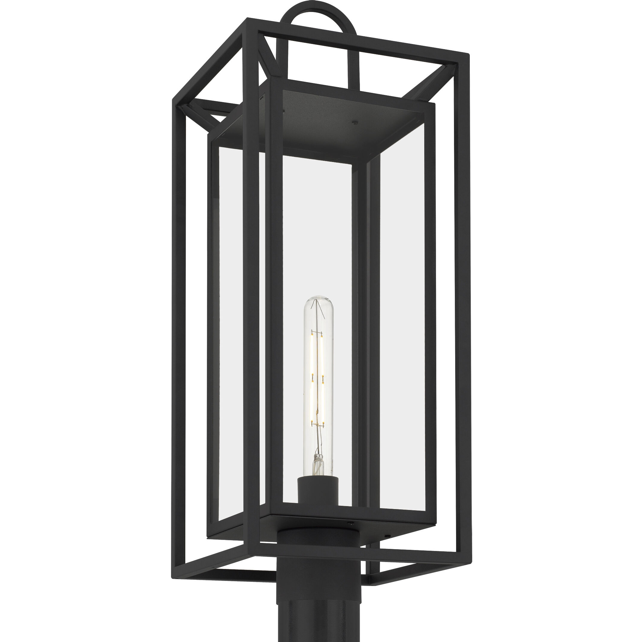 Jayce 1 Light 24.5 inch Matte Black Outdoor Post Lantern