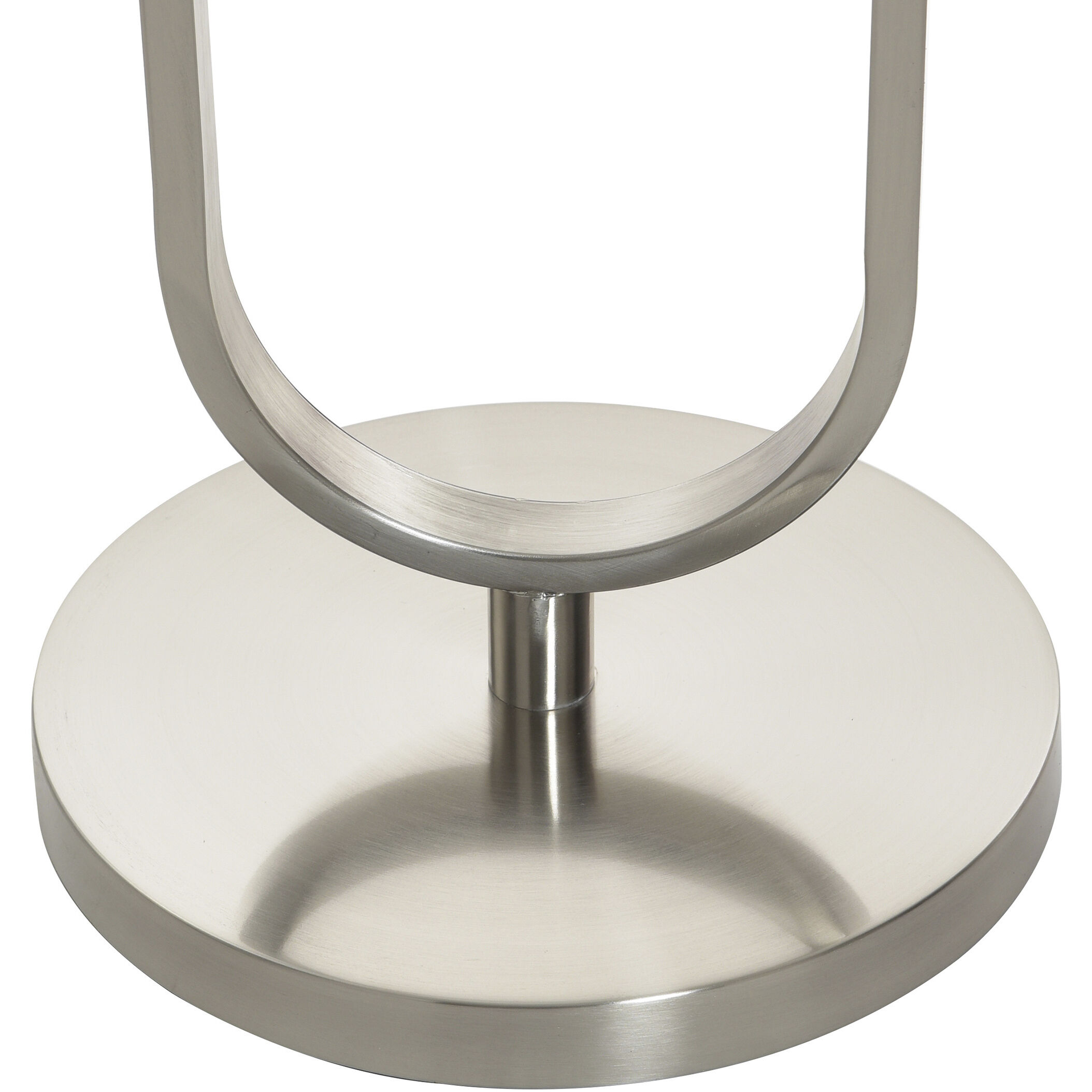 Sutton 61 inch 100 watt Brushed Nickel and Clear and White Floor Lamp Portable Light