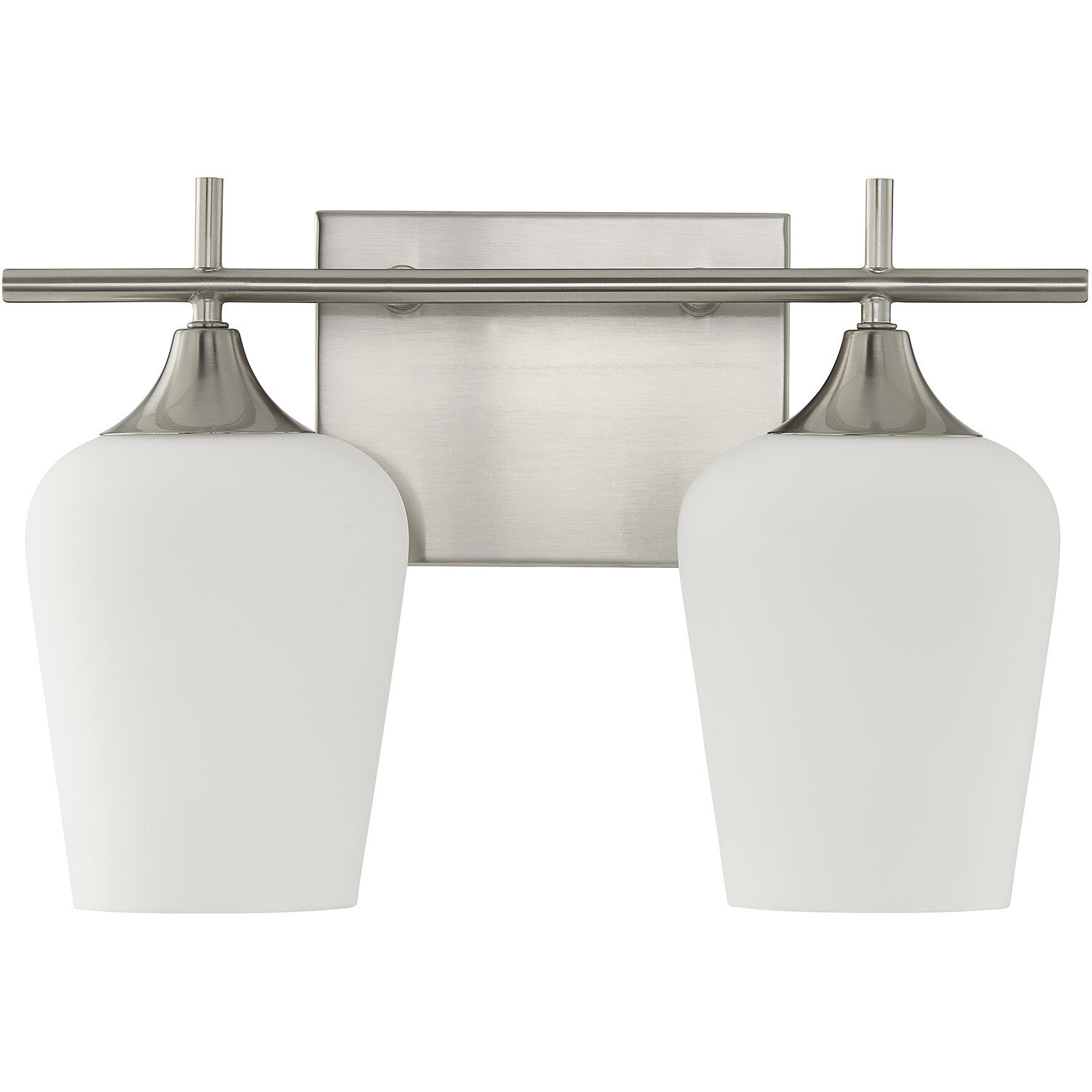 Octave 2 Light 13.75 inch Satin Nickel Bathroom Vanity Light Wall Light, Essentials