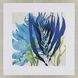Sea Nature Blue and Turquoise and Green and Beige Framed Art