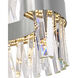 Glace LED 24 inch Chrome Chandelier Ceiling Light