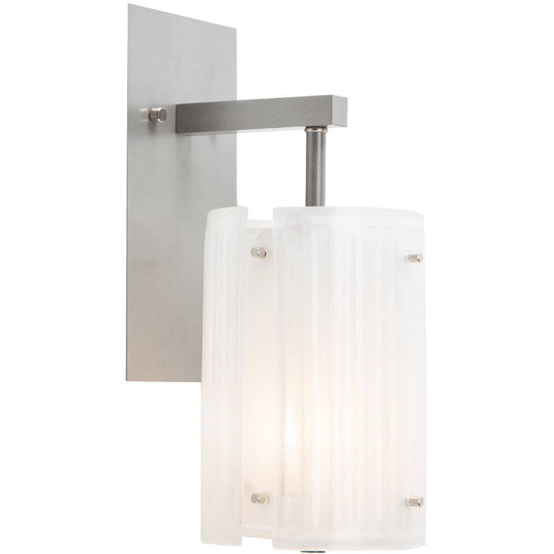 Textured Glass 1 Light 5.8 inch Burnished Bronze Indoor Sconce Wall Light in Ivory Wisp