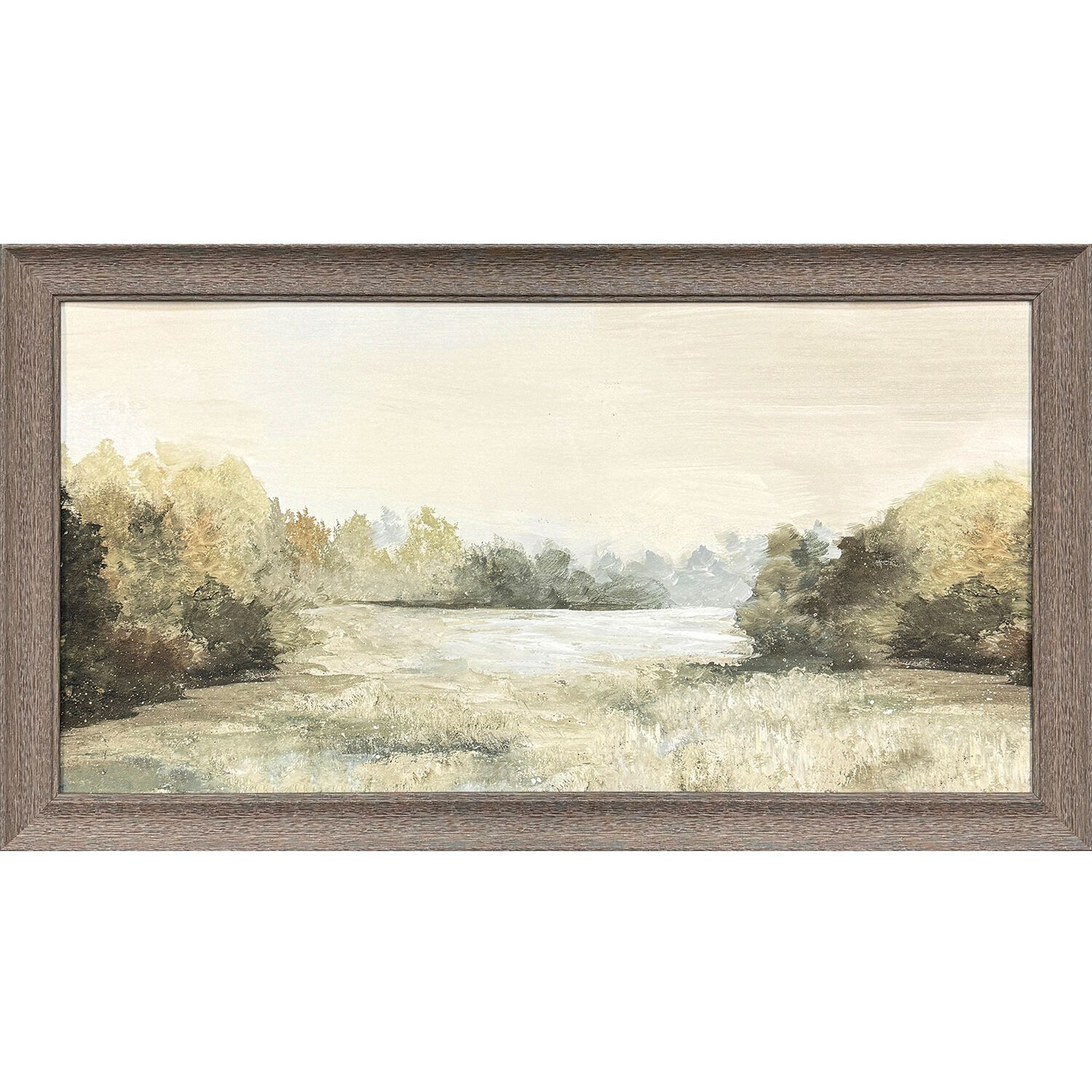 Quiet Valley 35 X 19 inch Non-Glass Framed Art, Propac