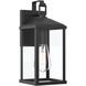 Cantley 1 Light 13.25 inch Matte Black Outdoor Wall Lantern